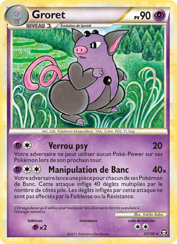 Groret 23 — Triumphant (French Pokémon TCG card)