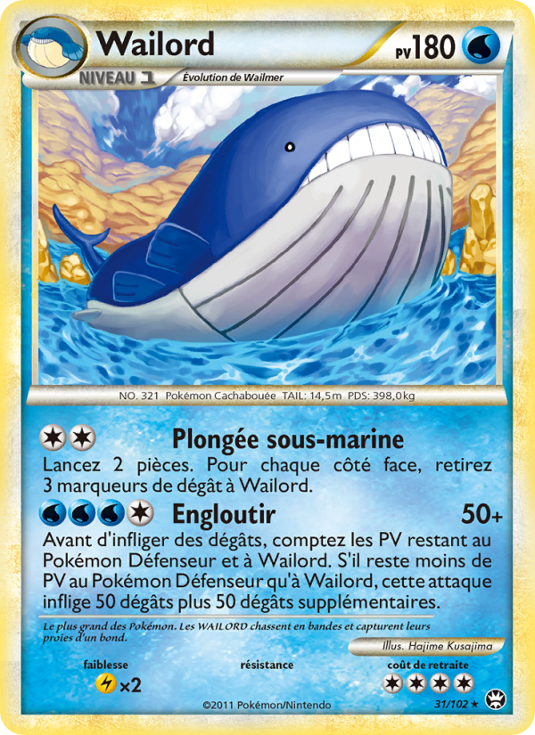Wailord 31 — Triumphant (French Pokémon TCG card)