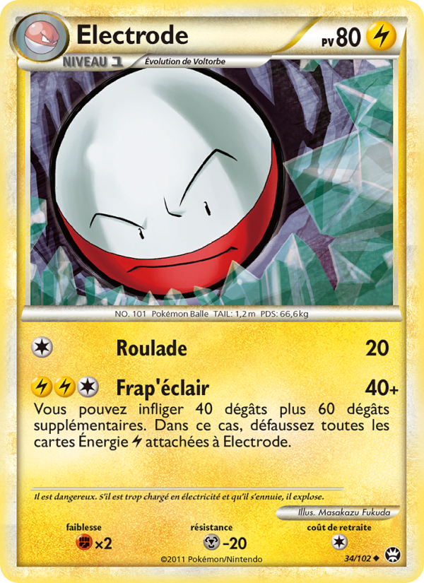 Electrode 34 — Triumphant (French Pokémon TCG card)