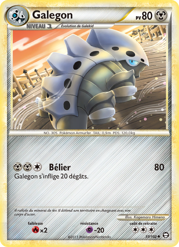 Galegon 37 — Triumphant (French Pokémon TCG card)