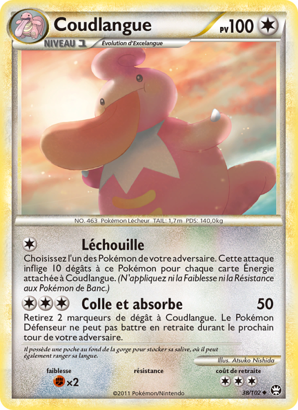 Coudlangue 38 — Triumphant (French Pokémon TCG card)