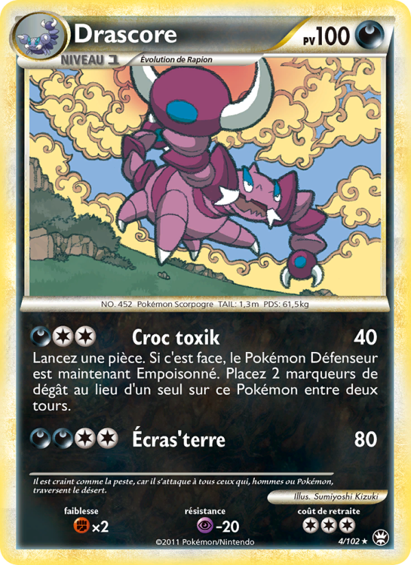 Drascore 4 — Triumphant (French Pokémon TCG card)
