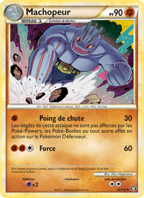 Machopeur 40 — Triumphant (French Pokémon TCG card)