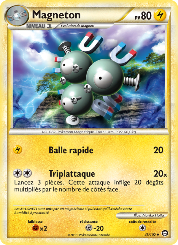 Magneton 43 — Triumphant (French Pokémon TCG card)