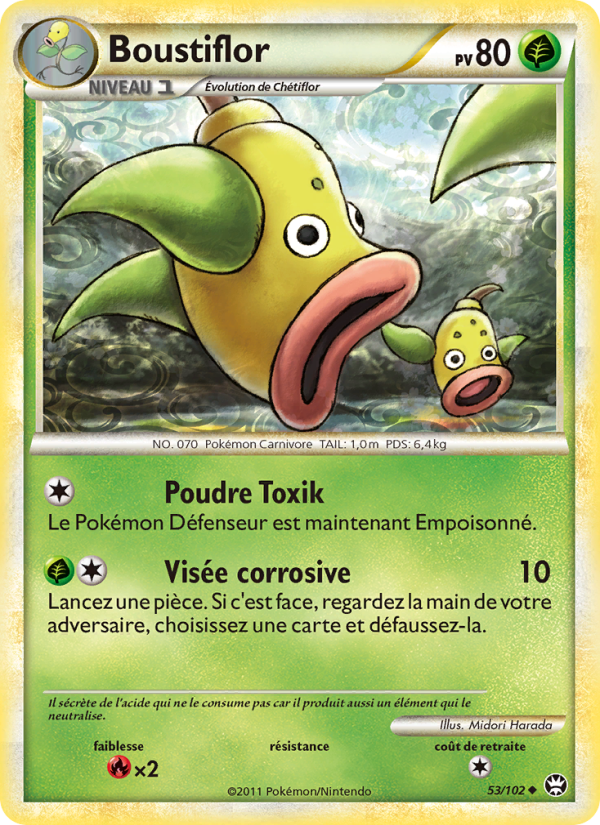 Boustiflor 53 — Triumphant (French Pokémon TCG card)