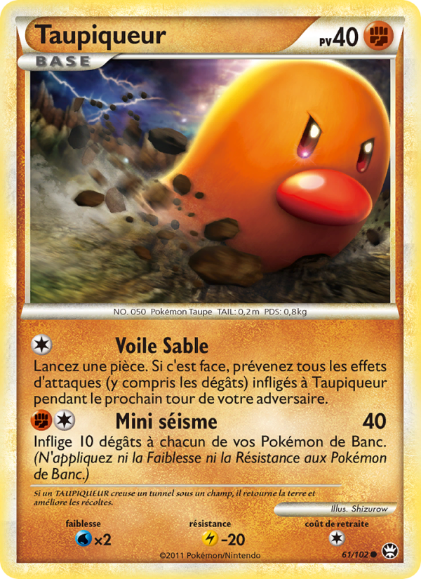 Taupiqueur 61 — Triumphant (French Pokémon TCG card)