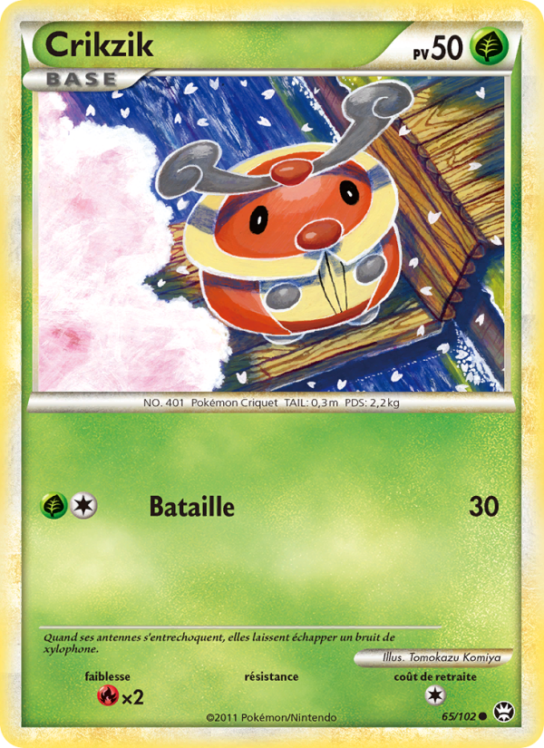 Crikzik 65 — Triumphant (French Pokémon TCG card)