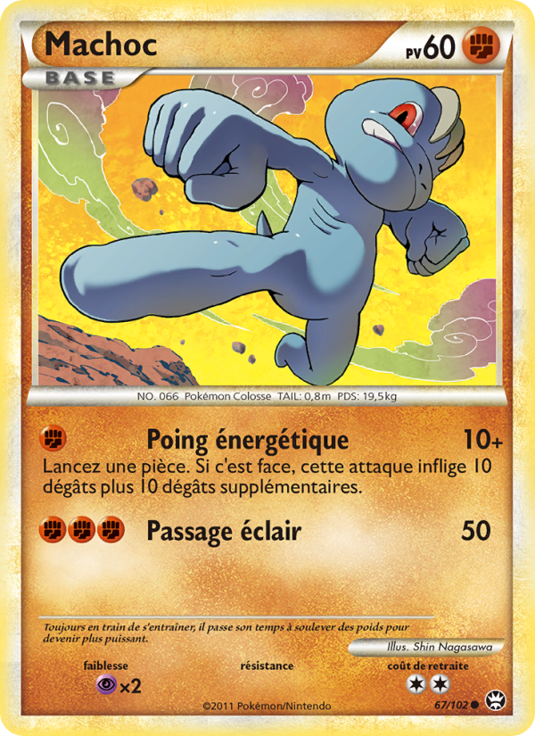 Machoc 67 — Triumphant (French Pokémon TCG card)
