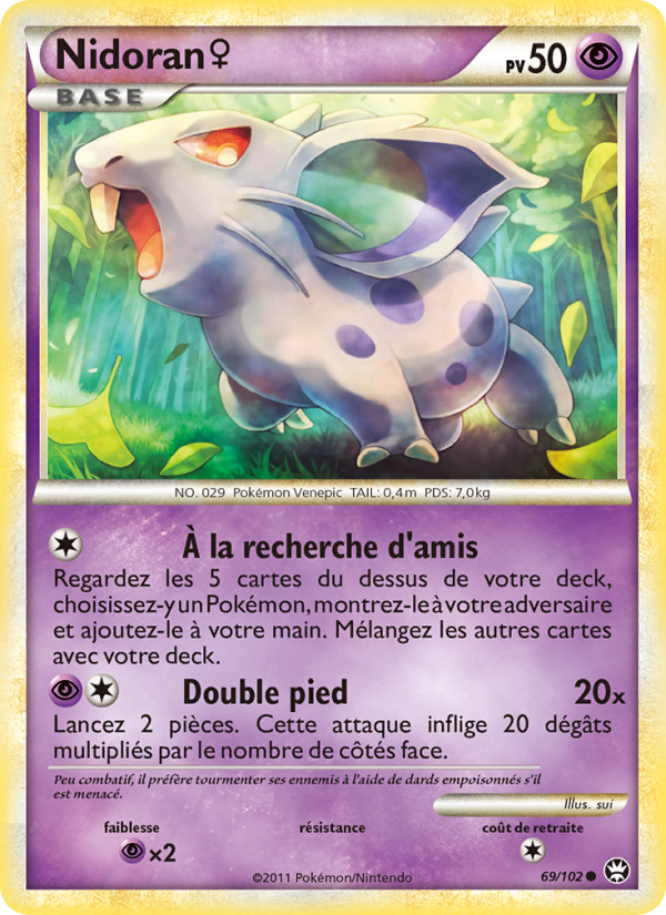 Nidoran♀ 69 — Triumphant (French Pokémon TCG card)