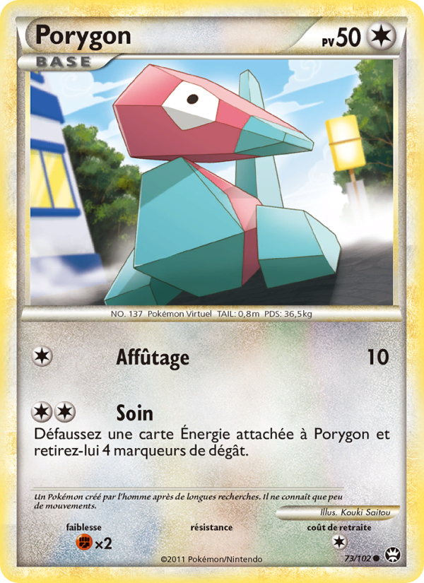 Porygon 73 — Triumphant (French Pokémon TCG card)