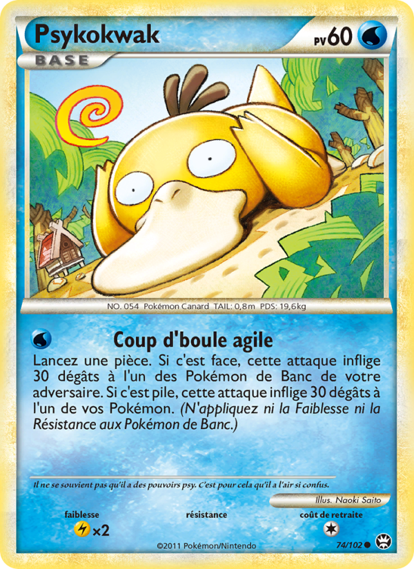 Psykokwak 74 — Triumphant (French Pokémon TCG card)