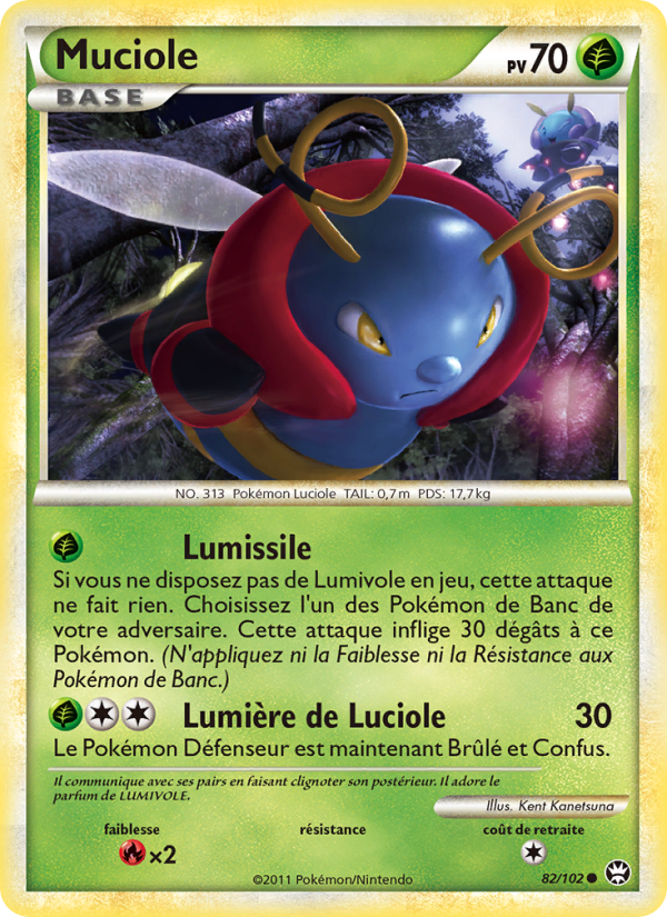 Muciole 82 — Triumphant (French Pokémon TCG card)
