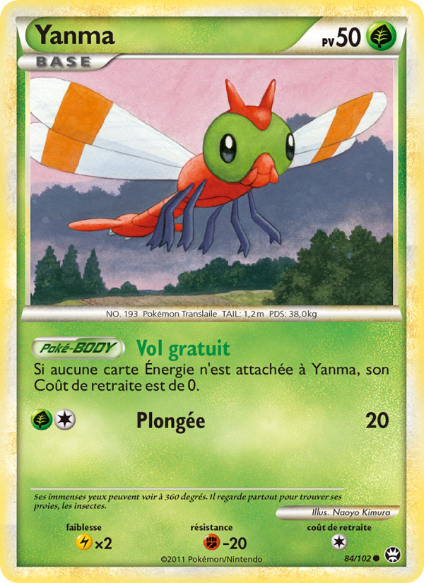 Yanma 84 — Triumphant (French Pokémon TCG card)