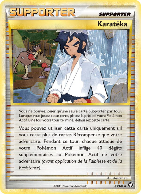 Karatéka 85 — Triumphant (French Pokémon TCG card)