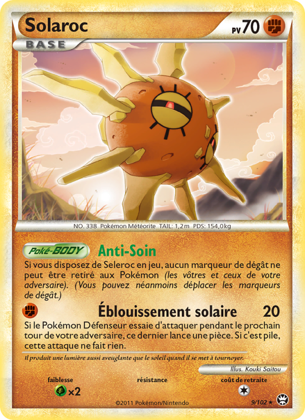 Solaroc 9 — Triumphant (French Pokémon TCG card)