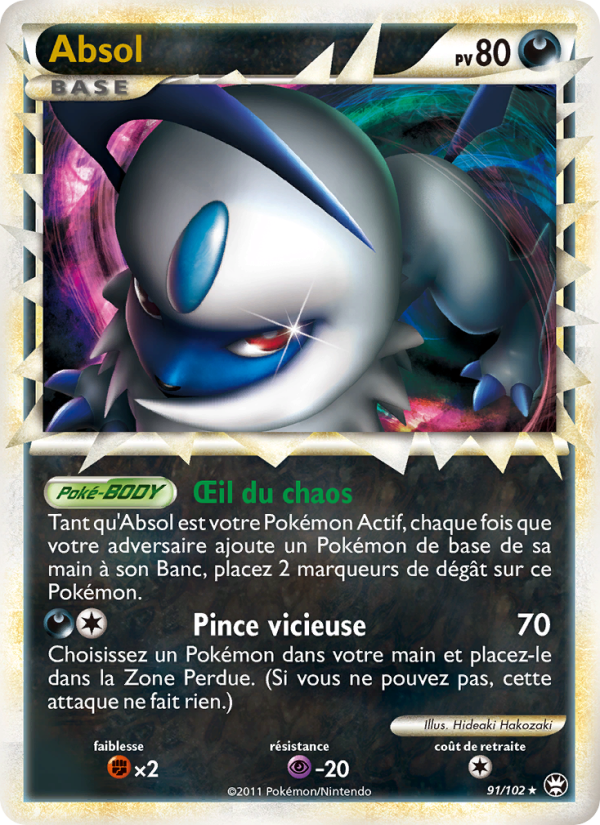 Absol 91 — Triumphant (French Pokémon TCG card)