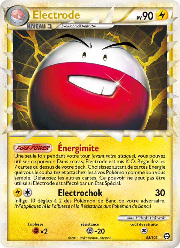 Electrode 93 — Triumphant (French Pokémon TCG card)