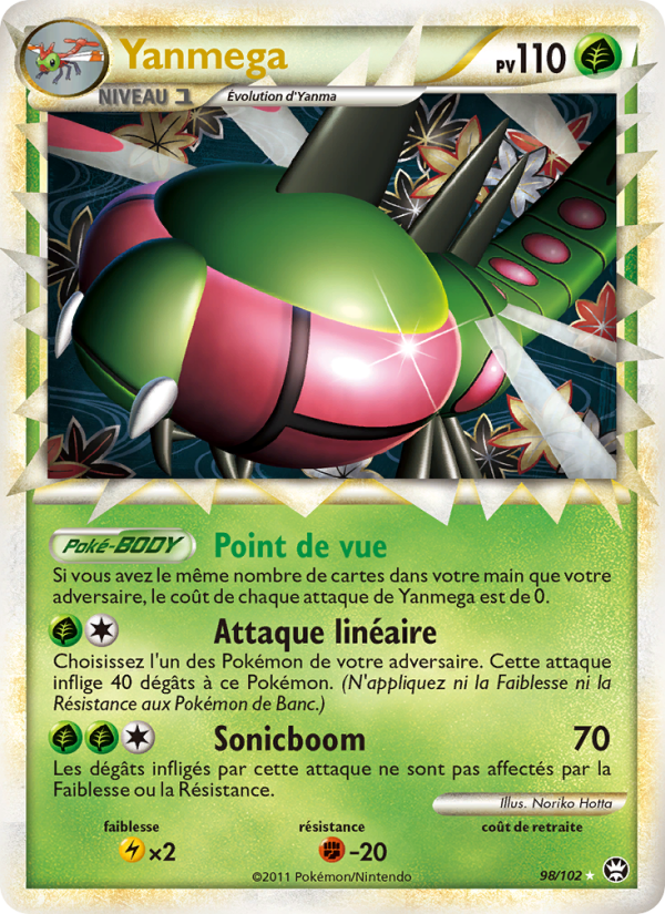 Yanmega 98 — Triumphant (French Pokémon TCG card)