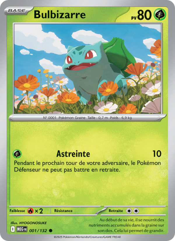 Bulbizarre 001 — Mega Evolution (French Pokémon TCG card)