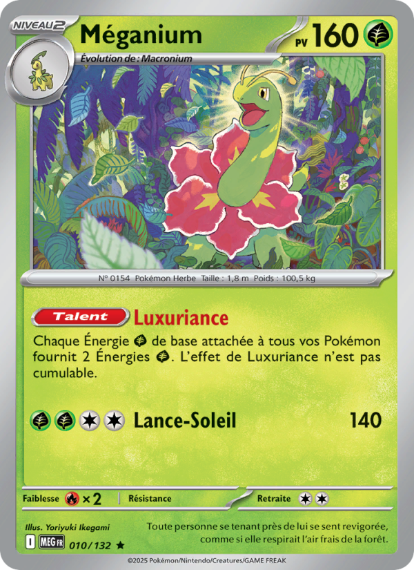 Méganium 010 — Mega Evolution (French Pokémon TCG card)