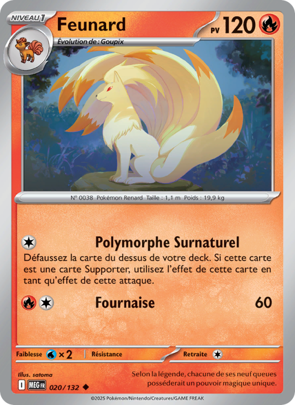 Feunard 020 — Mega Evolution (French Pokémon TCG card)