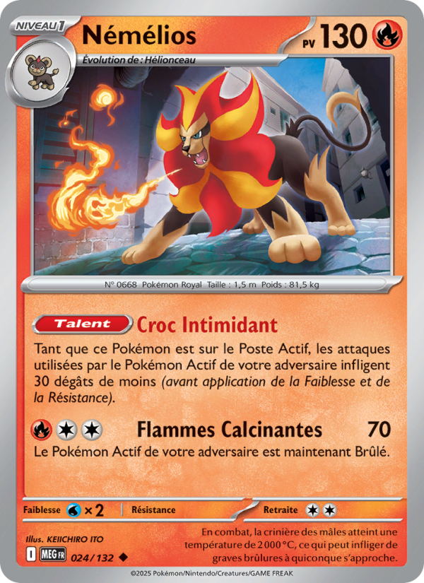 Némélios 024 — Mega Evolution (French Pokémon TCG card)