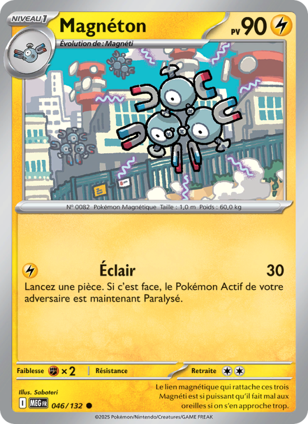 Magnéton 046 — Mega Evolution (French Pokémon TCG card)