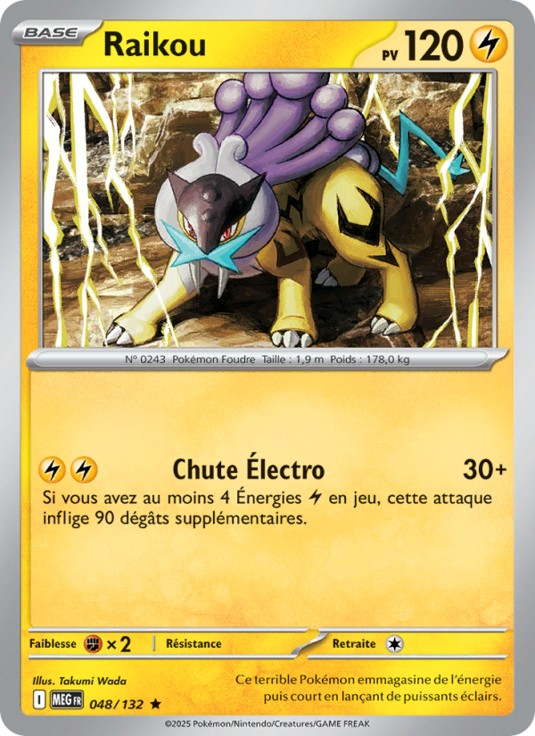 Raikou 048 — Mega Evolution (French Pokémon TCG card)
