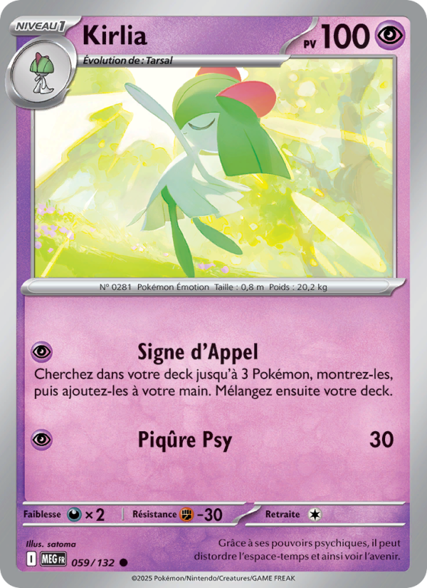 Kirlia 059 — Mega Evolution (French Pokémon TCG card)