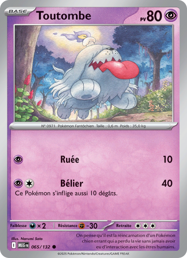 Toutombe 065 — Mega Evolution (French Pokémon TCG card)