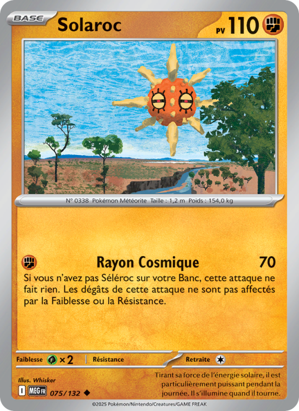 Solaroc 075 — Mega Evolution (French Pokémon TCG card)