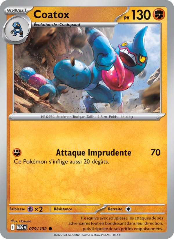 Coatox 079 — Mega Evolution (French Pokémon TCG card)