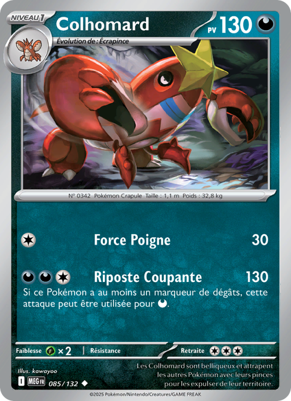Colhomard 085 — Mega Evolution (French Pokémon TCG card)
