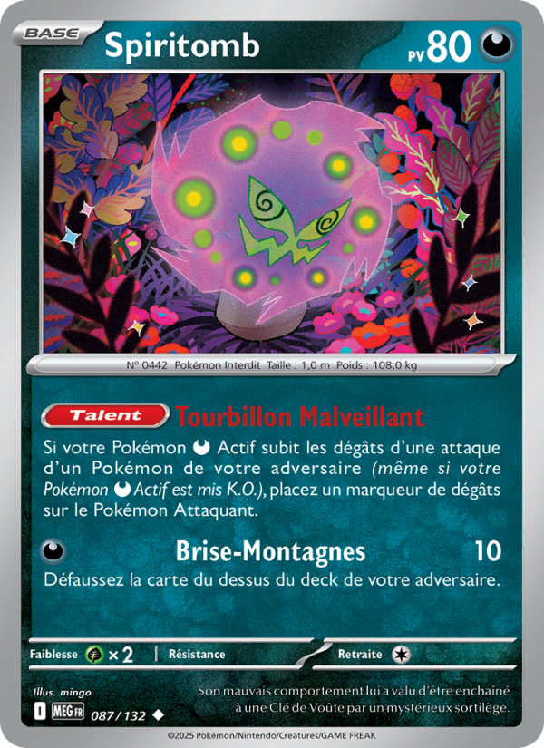 Spiritomb 087 — Mega Evolution (French Pokémon TCG card)