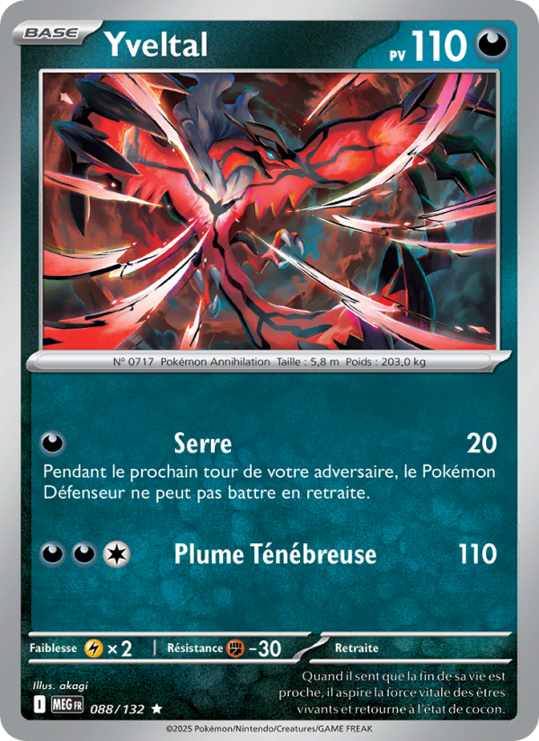 Yveltal 088 — Mega Evolution (French Pokémon TCG card)