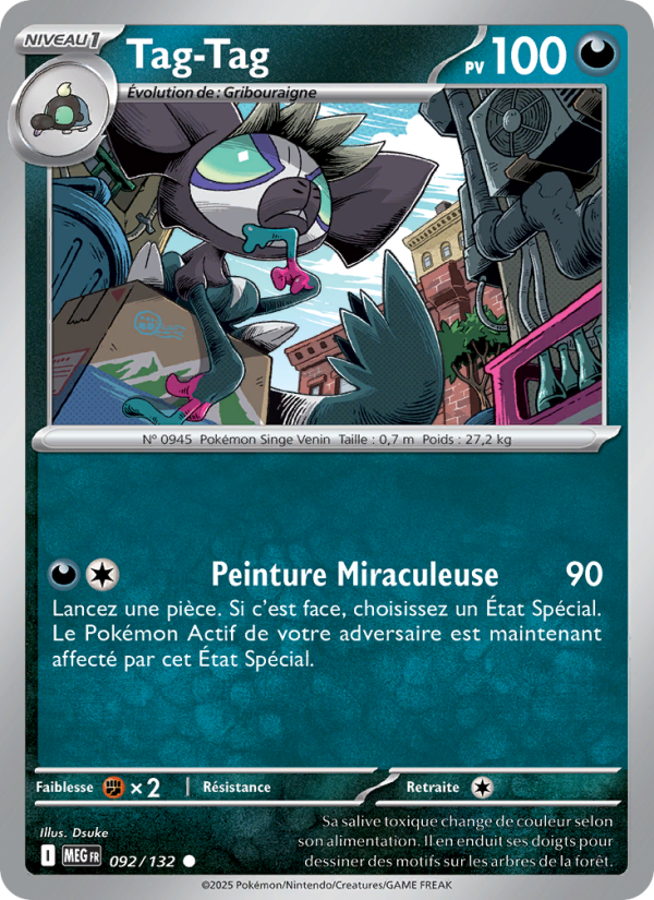 Tag-Tag 092 — Mega Evolution (French Pokémon TCG card)