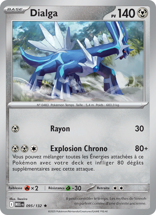Dialga 095 — Mega Evolution (French Pokémon TCG card)