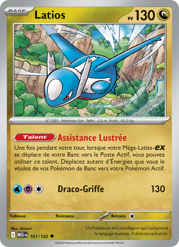Latios 101 — Mega Evolution (French Pokémon TCG card)