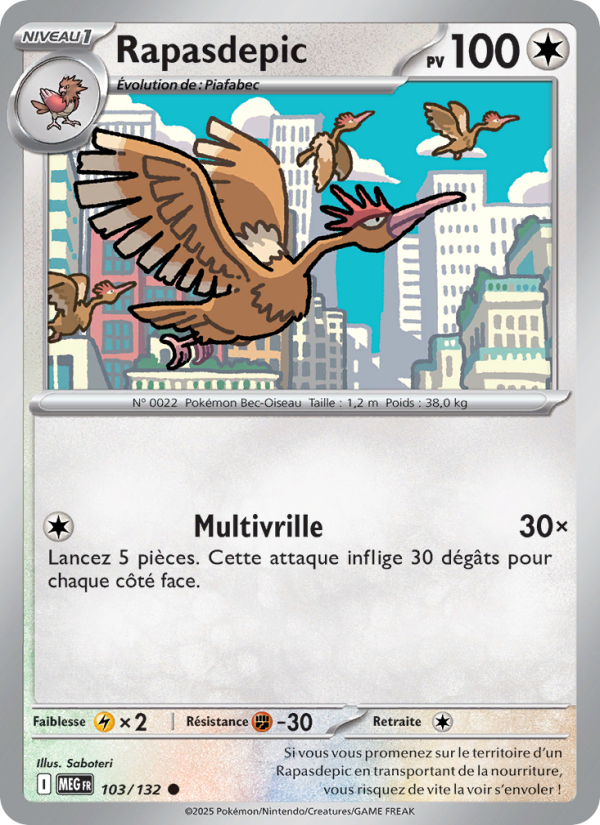 Rapasdepic 103 — Mega Evolution (French Pokémon TCG card)