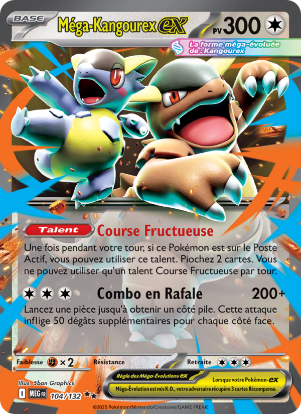 Méga-Kangourex-ex 104 — Mega Evolution (French Pokémon TCG card)