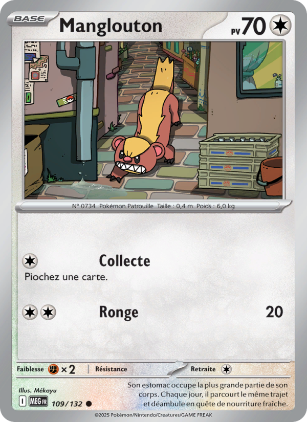 Manglouton 109 — Mega Evolution (French Pokémon TCG card)