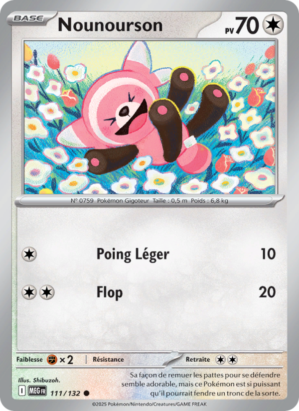 Nounourson 111 — Mega Evolution (French Pokémon TCG card)