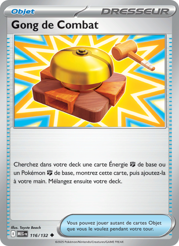 Gong de Combat 116 — Mega Evolution (French Pokémon TCG card)