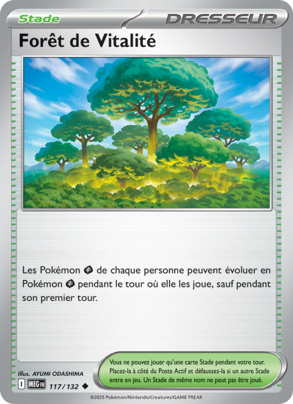 Forêt de Vitalité 117 — Mega Evolution (French Pokémon TCG card)