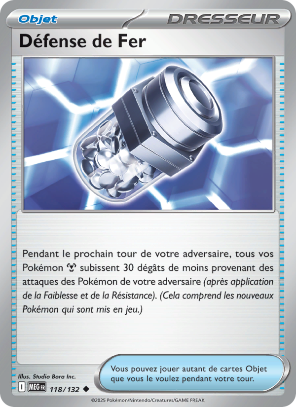 Défense de Fer 118 — Mega Evolution (French Pokémon TCG card)