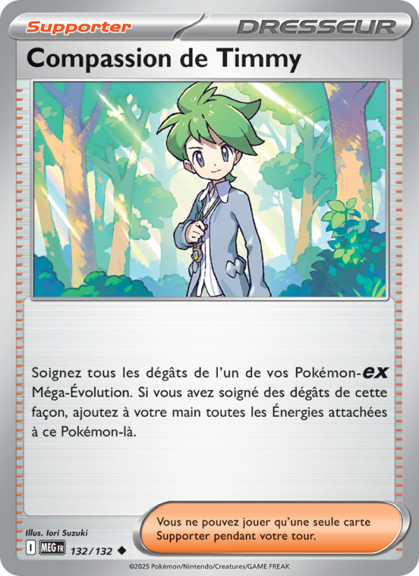 Compassion de Timmy 132 — Mega Evolution (French Pokémon TCG card)