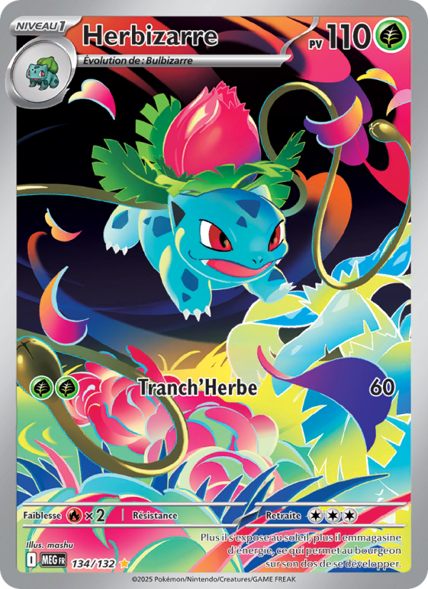 Herbizarre 134 — Mega Evolution (French Pokémon TCG card)