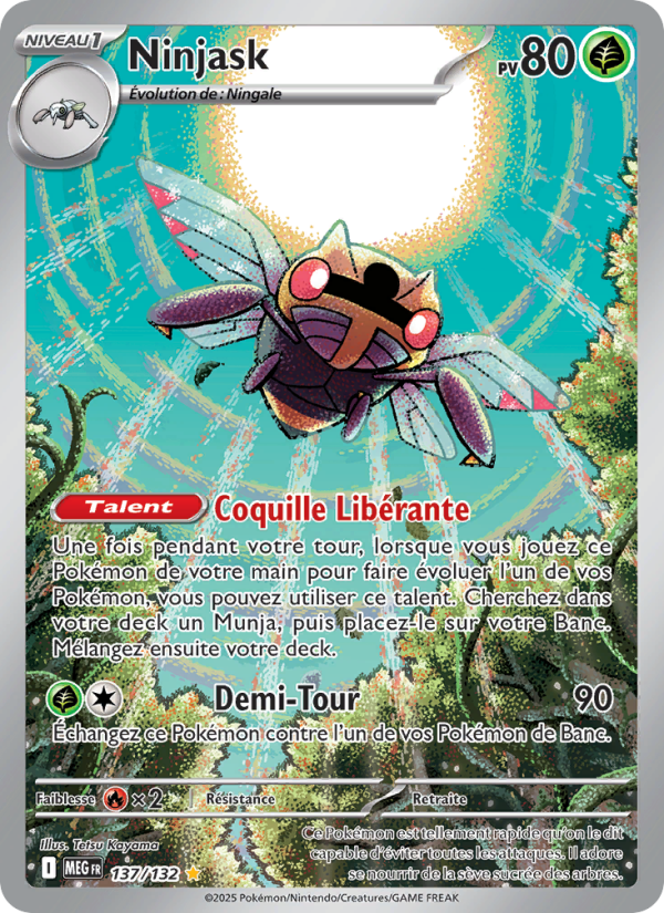Ninjask 137 — Mega Evolution (French Pokémon TCG card)