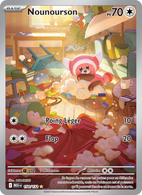 Nounourson 154 — Mega Evolution (French Pokémon TCG card)