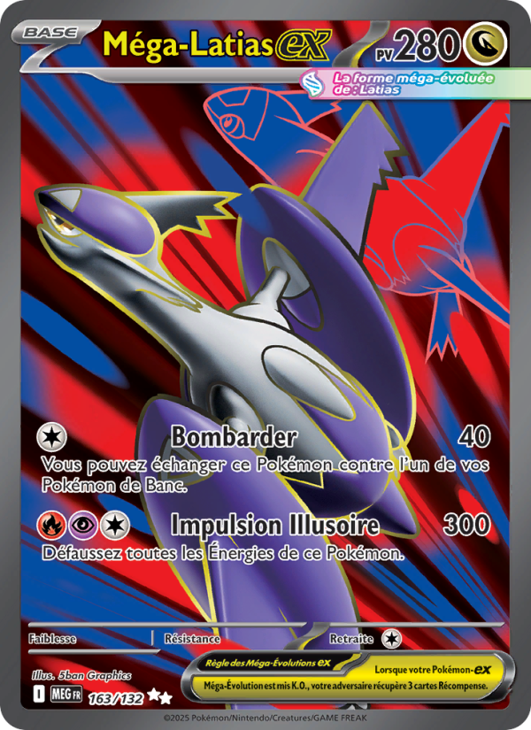 Méga-Latias-ex 163 — Mega Evolution (French Pokémon TCG card)